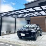 大きなカーポートがつくる、ゆとりある駐車スペース　大津市